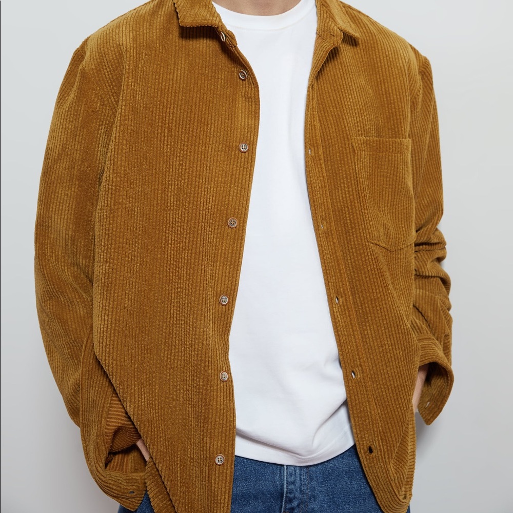 COPY - Zara brown corduroy over shirt